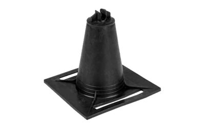 Держатель круглого проводника 8-10 мм на мягкой плоской кровле, пластик