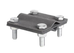 Зажим соединительный стержень — полоса/пруток, 3 пластины, оцинкованный