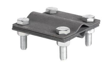 Зажим соединительный стержень — полоса/пруток, 3 пластины, оцинкованный