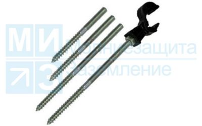 Держатель проводника круглого 8-10 мм на фасаде 200 мм пластик