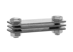 Зажим соединительный полоса/полоса параллельный оцинкованный