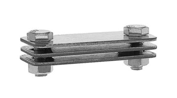 Зажим соединительный полоса/полоса параллельный оцинкованный
