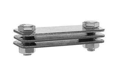 Зажим соединительный полоса/полоса параллельный оцинкованный