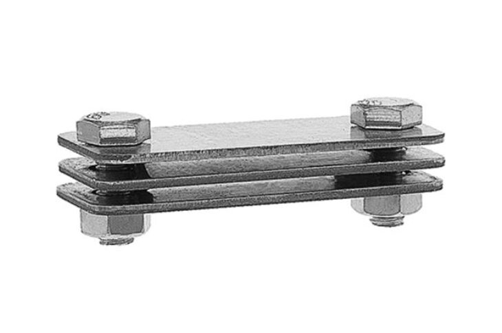 Зажим соединительный полоса/полоса параллельный оцинкованный
