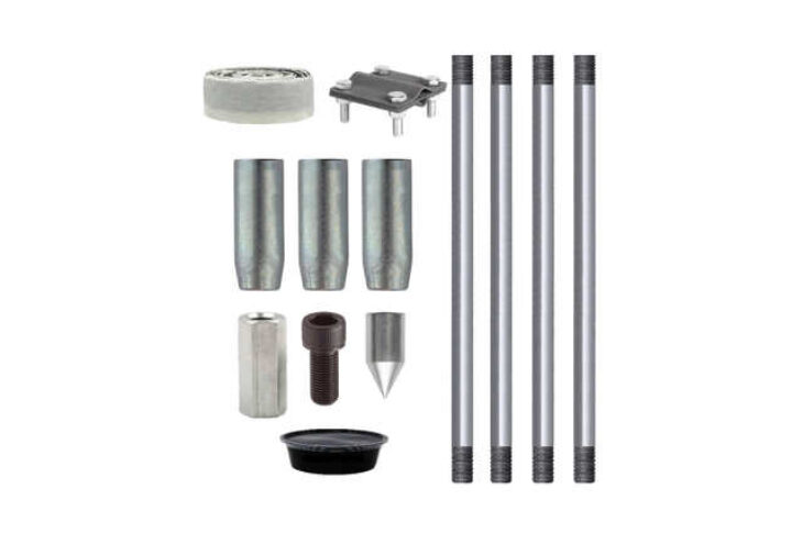 Комплект заземления оцинкованный 6 метров (d=16 мм х 1,5 метра)