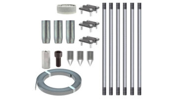 Комплект заземления для газового котла оцинкованный 3 очага х 3 метра