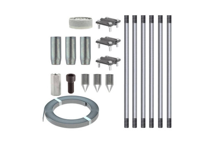 Комплект заземления для газового котла оцинкованный 3 очага х 3 метра