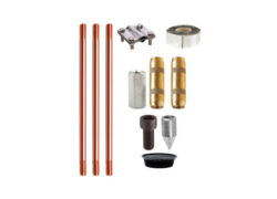 Комплект заземления омедненный 4,5 метра (d=14 мм х 1,5 метра)