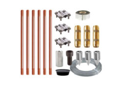 Комплект заземления для газового котла омедненный 3 очага х 3 метра