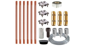 Комплект заземления для газового котла омедненный 3 очага х 3 метра