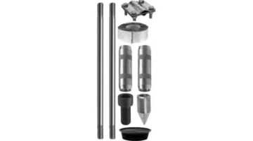 Комплект заземления из нержавеющей стали 3 метра (d=14 мм х 1,5 метра)