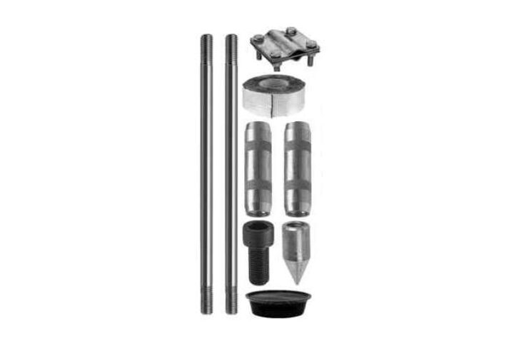 Комплект заземления из нержавеющей стали 3 метра (d=14 мм х 1,5 метра)