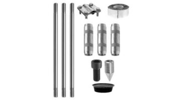 Комплект заземления из нержавеющей стали 4,5 метра (d=14 мм х 1,5 метра)