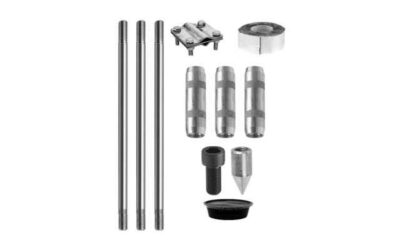 Комплект заземления из нержавеющей стали 4,5 метра (d=14 мм х 1,5 метра)