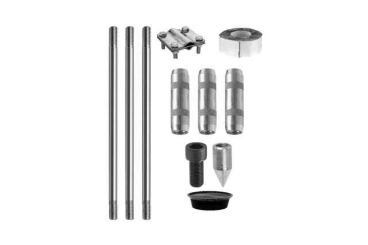 Комплект заземления из нержавеющей стали 4,5 метра (d=14 мм х 1,5 метра)