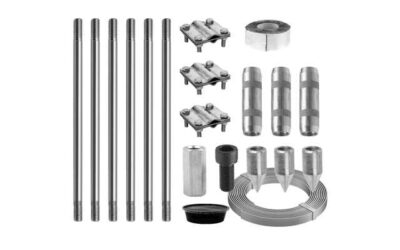 Комплект заземления для газового котла нержавеющий 3 очага х 3 метра