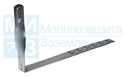 Держатель проводника круглого 8-10 мм для черепичной кровли скрученный, оцинкованный