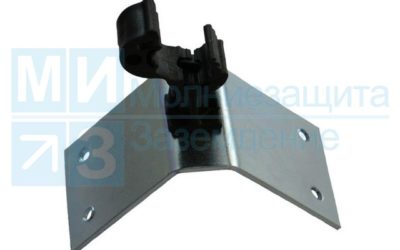 Держатель проводника круглого 8-10 мм для конька, высота 30 мм оцинкованный