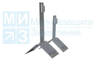 Держатель проводника круглого 6-10 мм для конька, высота 100 мм оцинкованный