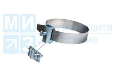 Держатель проводника круглого 8 -10 мм универсальный для 0-160 мм, лента нерж., оцинк.