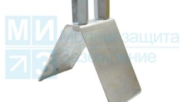 Держатель молниеприемника 16 мм для конька, оцинкованный