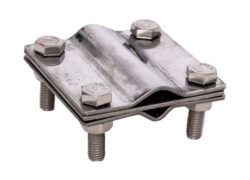 Зажим соединительный стержень — полоса/пруток, 3 пластины, нерж
