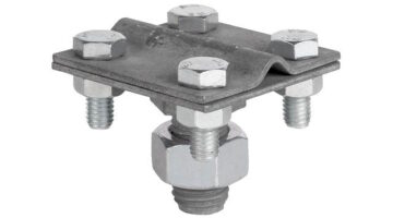 Зажим соединительный с резьбой М16, оцинк.