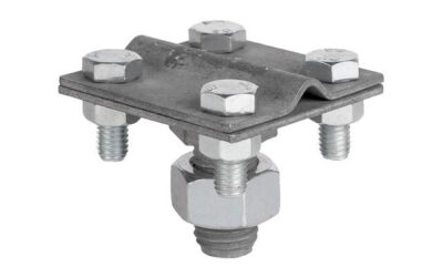 Зажим соединительный с резьбой М16, оцинк.