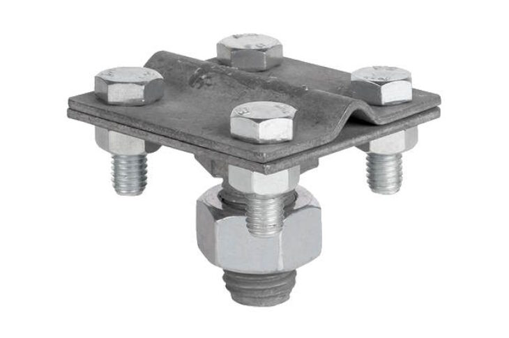 Зажим соединительный с резьбой М16, оцинк.
