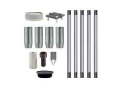 Комплект заземления оцинкованный 7,5 метров (d=16 мм х 1,5 метра)