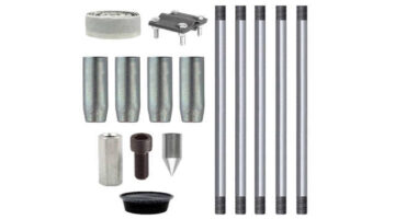 Комплект заземления оцинкованный 7,5 метров (d=16 мм х 1,5 метра)