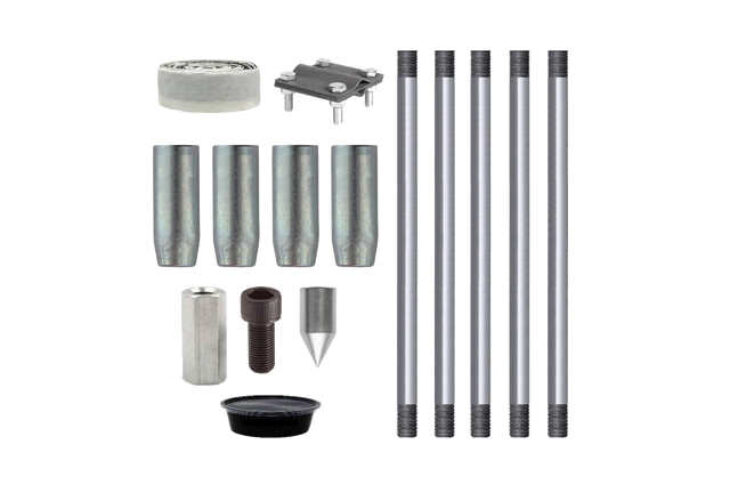 Комплект заземления оцинкованный 7,5 метров (d=16 мм х 1,5 метра)