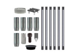 Комплект заземления оцинкованный 9 метров (d=16 мм х 1,5 метра)