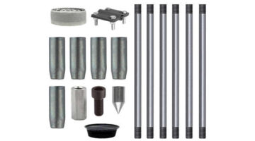 Комплект заземления оцинкованный 9 метров (d=16 мм х 1,5 метра)