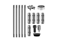 Комплект заземления из нержавеющей стали 7,5 метров (d=14 мм х 1,5 метра)