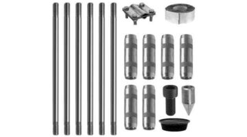 Комплект заземления из нержавеющей стали 9 метров (d=14 мм х 1,5 метра)