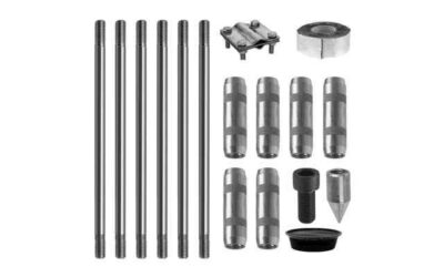 Комплект заземления из нержавеющей стали 9 метров (d=14 мм х 1,5 метра)